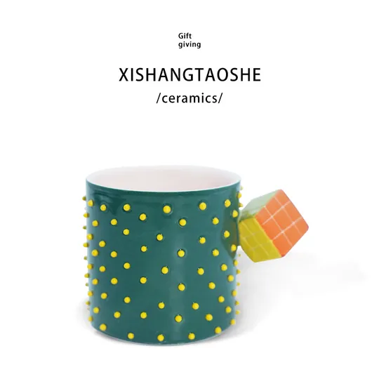 Hand-painted ceramic cup