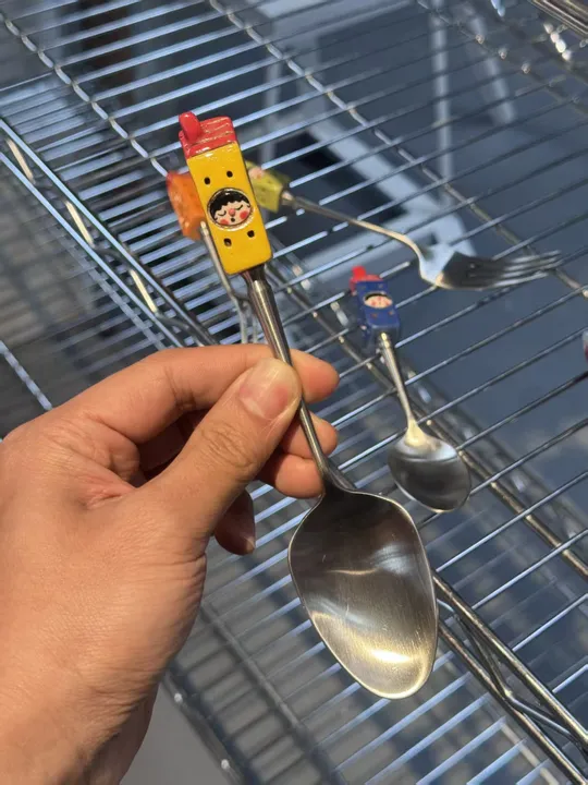 Cute ceramic spoon and cutlery set